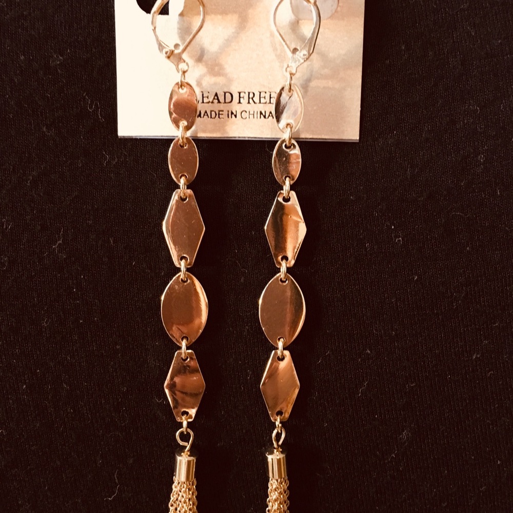 Natasha Golden Geometric Earrings